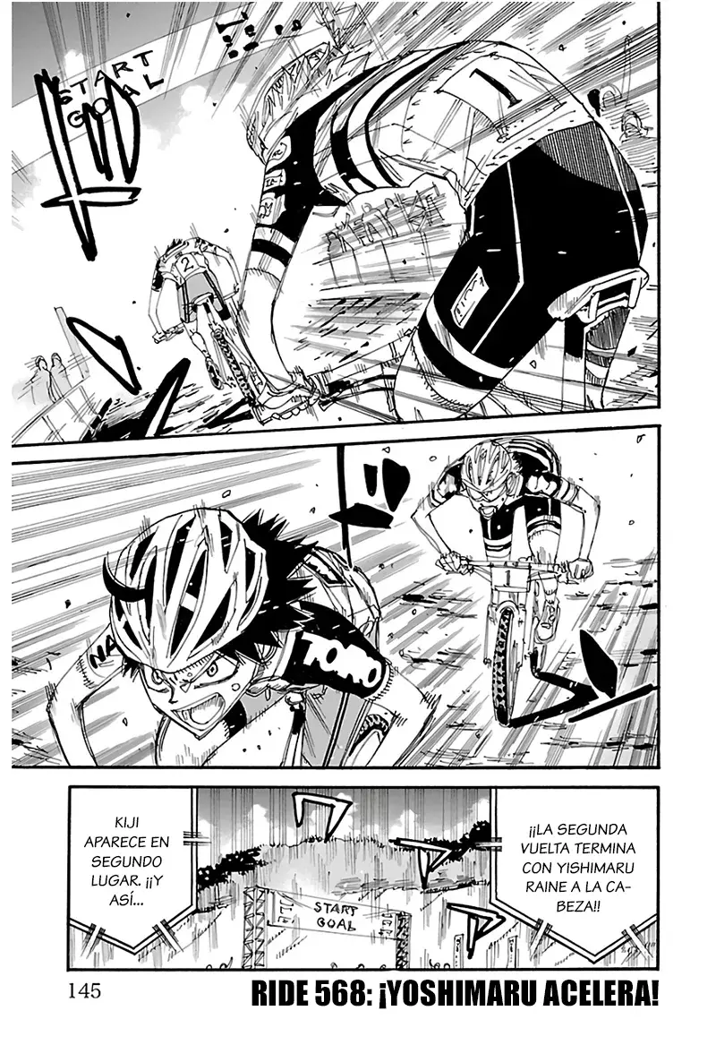 Yowamushi Pedal Capitulo 568: ¡Yoshimaru acelera! página 2