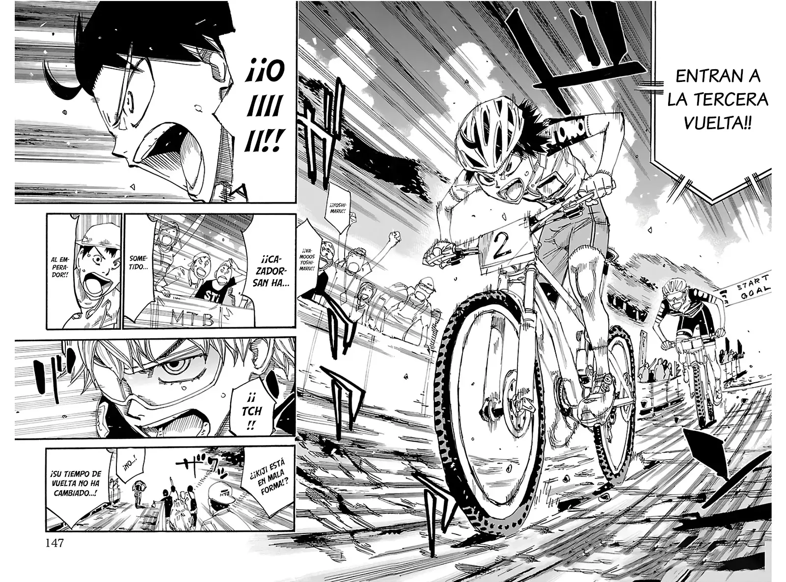 Yowamushi Pedal Capitulo 568: ¡Yoshimaru acelera! página 3