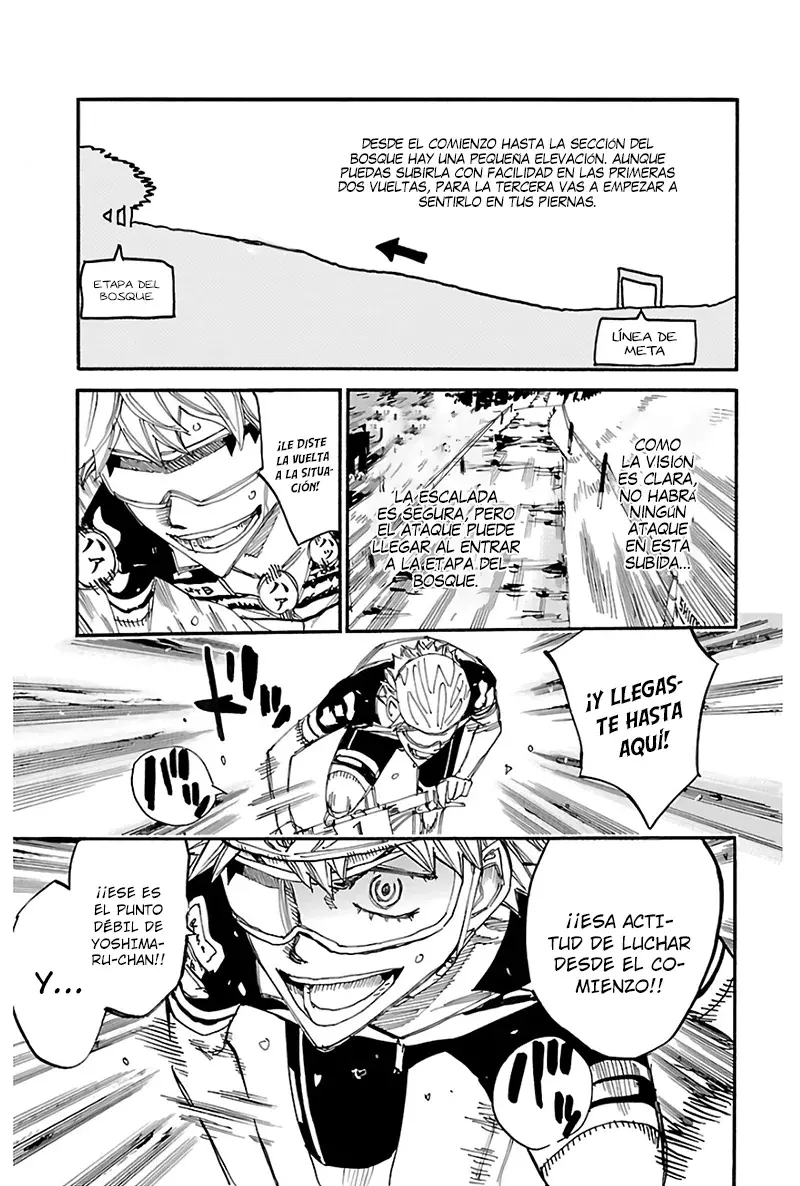 Yowamushi Pedal Capitulo 568: ¡Yoshimaru acelera! página 8
