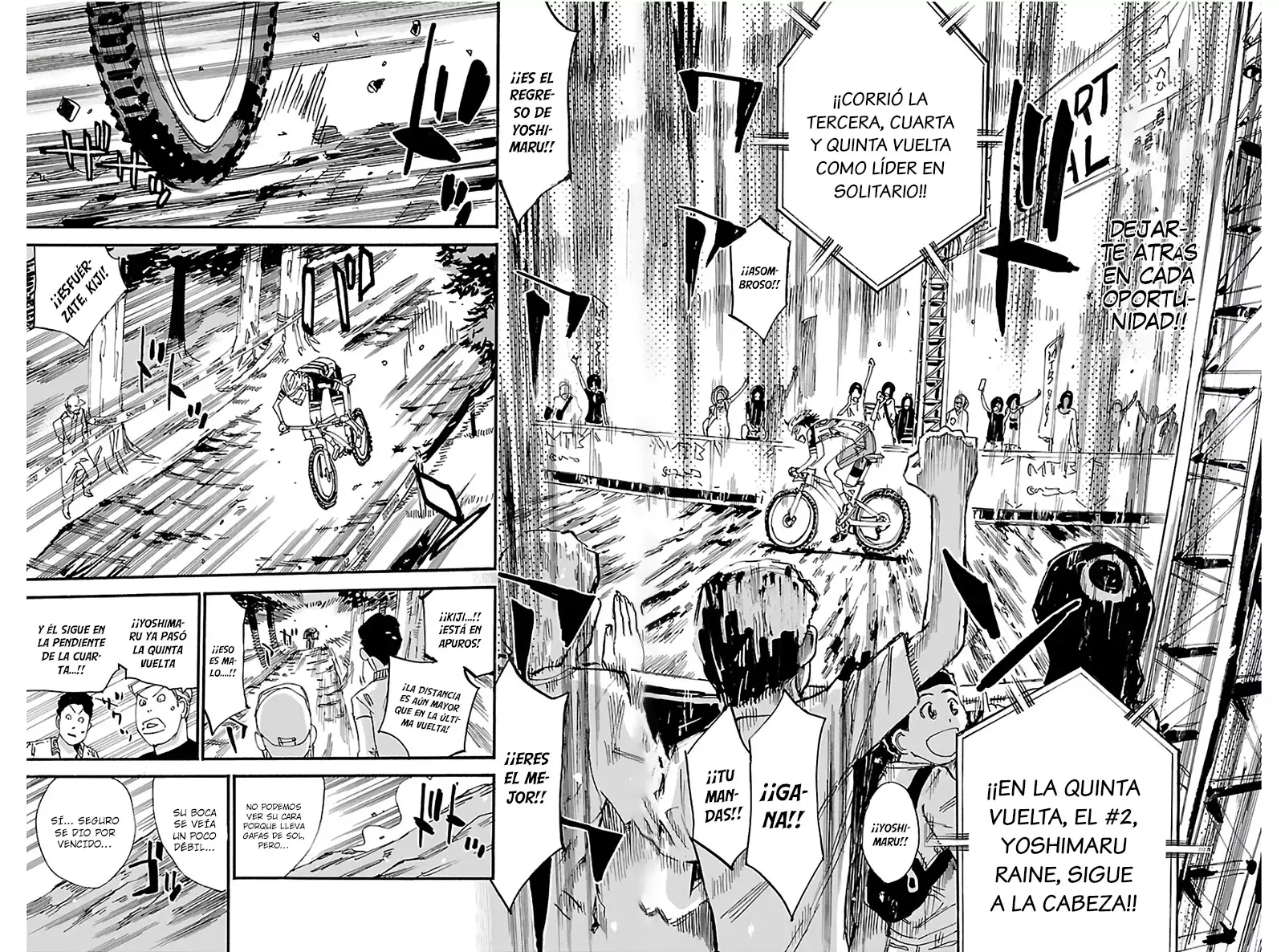 Yowamushi Pedal Capitulo 569: Pánico y sonrisa. página 8