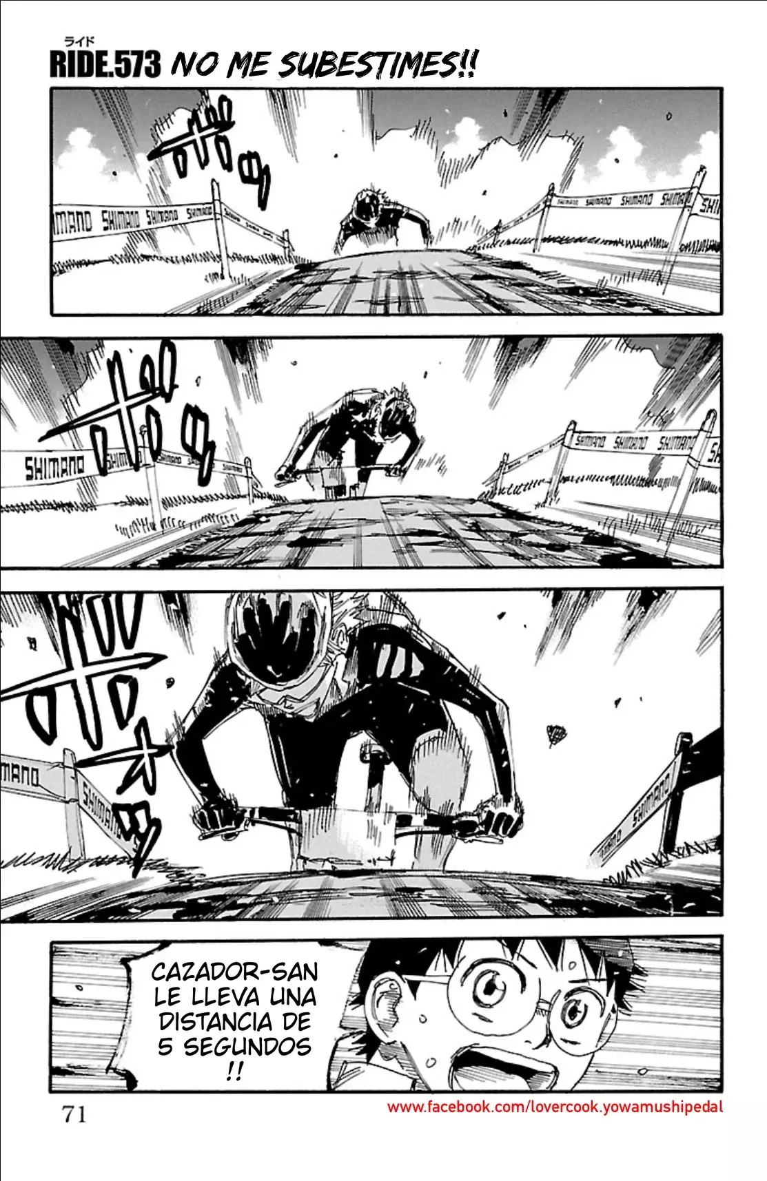 Yowamushi Pedal Capitulo 573: No me subestimes!! página 3