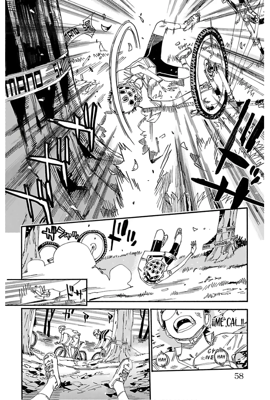 Yowamushi Pedal Capitulo 581: La diferencia entre MTB y Ciclismo de Carretera página 14
