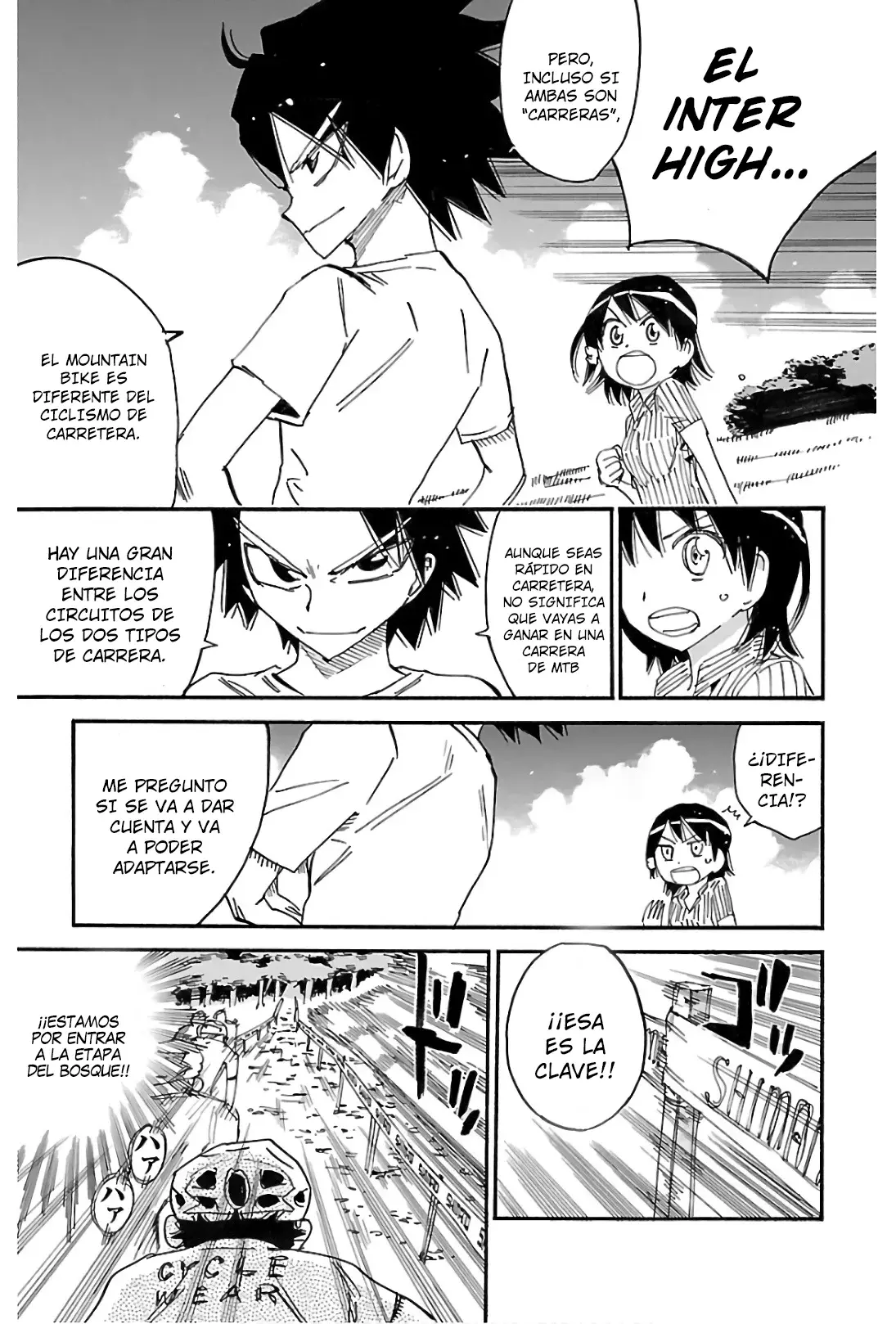 Yowamushi Pedal Capitulo 581: La diferencia entre MTB y Ciclismo de Carretera página 7