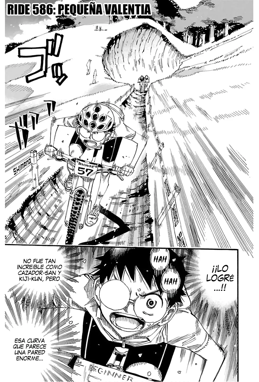 Yowamushi Pedal Capitulo 586: Pequeña valentia página 2