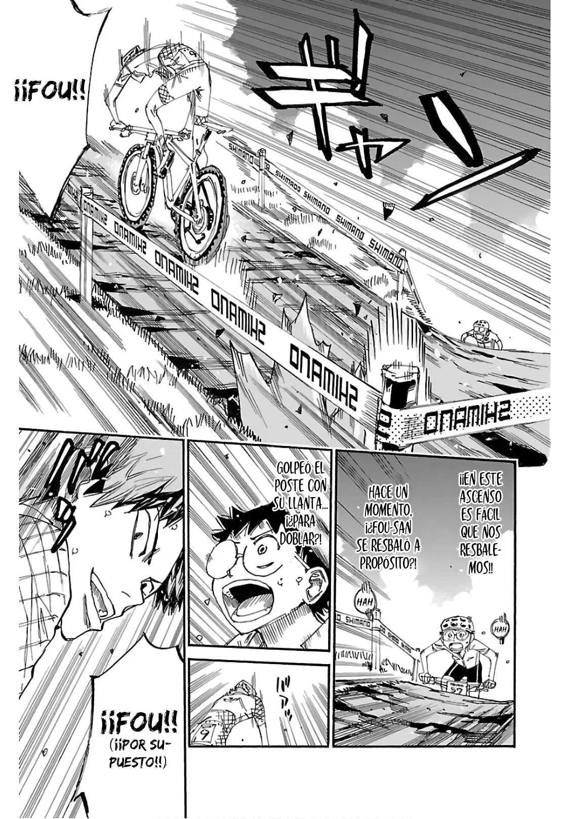 Yowamushi Pedal Capitulo 588: ¡El beso de la cinta! página 13