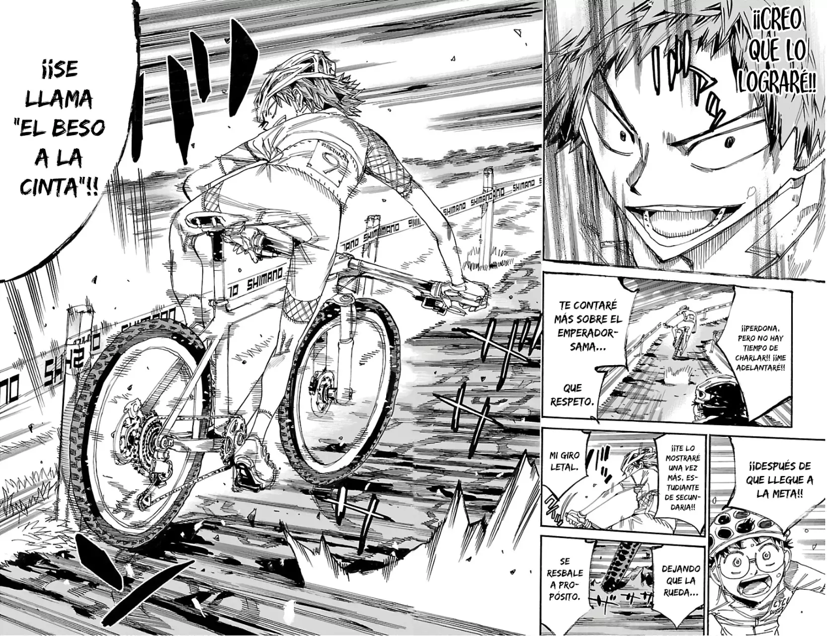 Yowamushi Pedal Capitulo 588: ¡El beso de la cinta! página 15