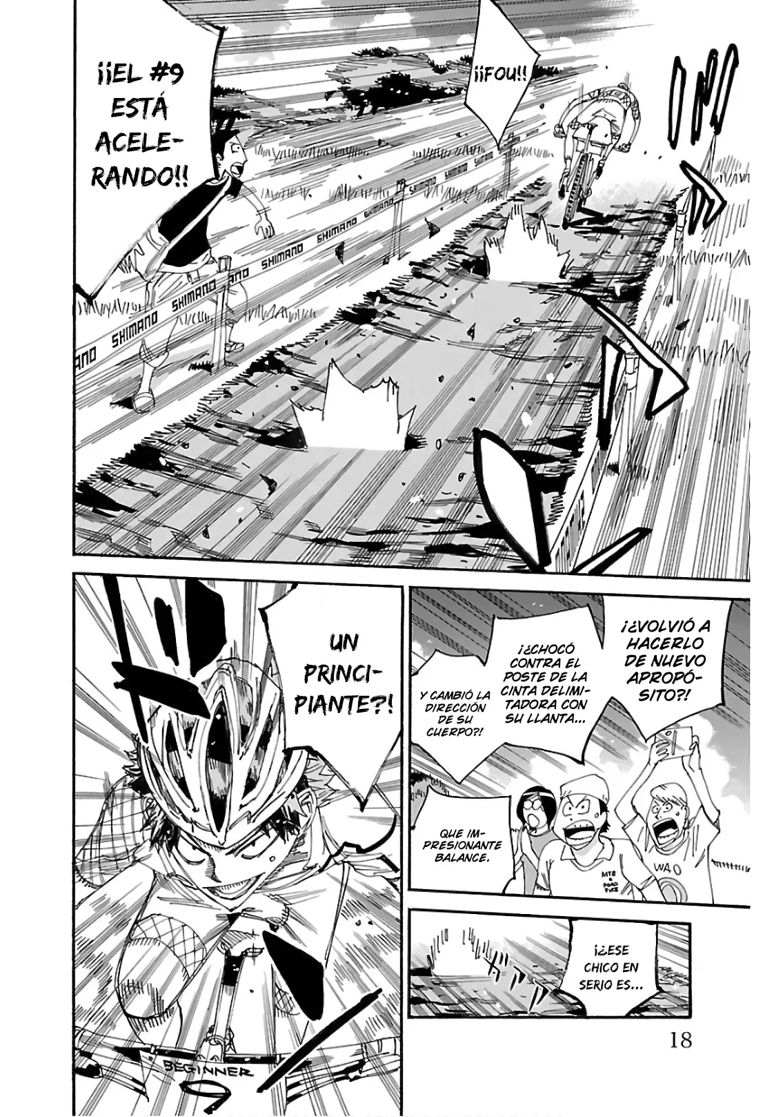 Yowamushi Pedal Capitulo 588: ¡El beso de la cinta! página 16