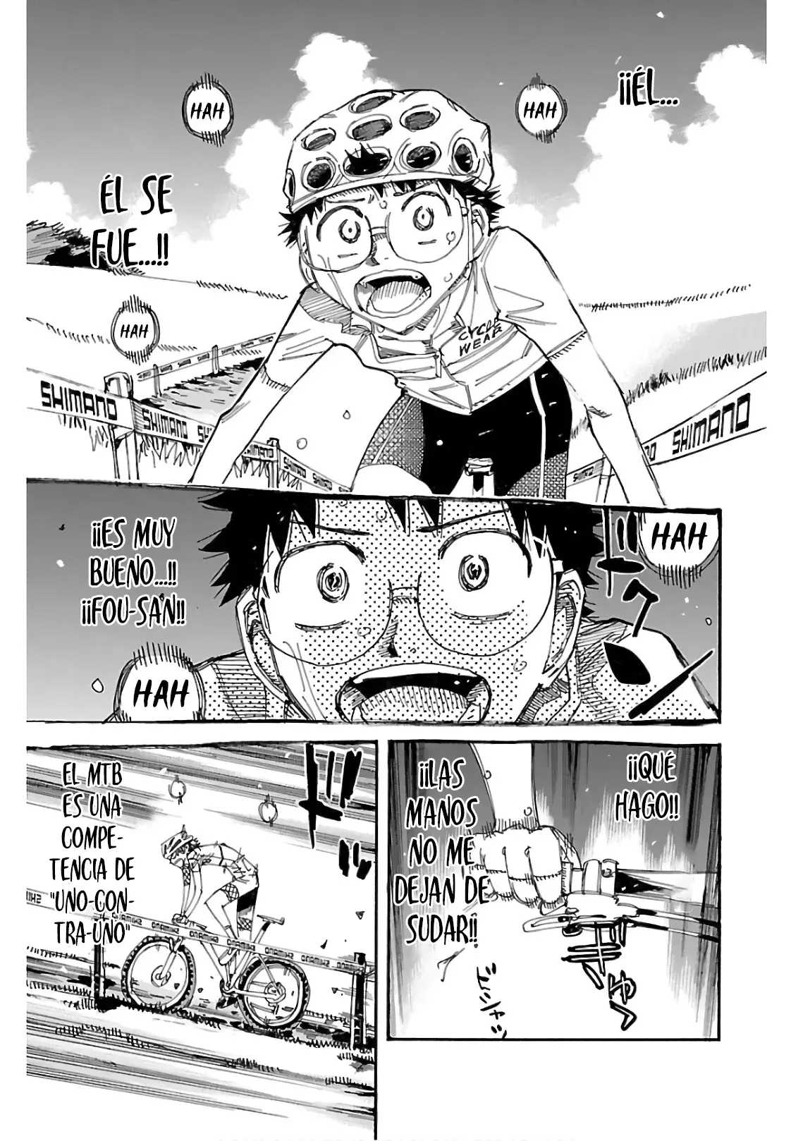 Yowamushi Pedal Capitulo 588: ¡El beso de la cinta! página 17