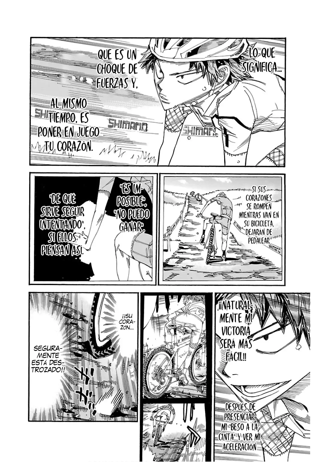 Yowamushi Pedal Capitulo 588: ¡El beso de la cinta! página 18