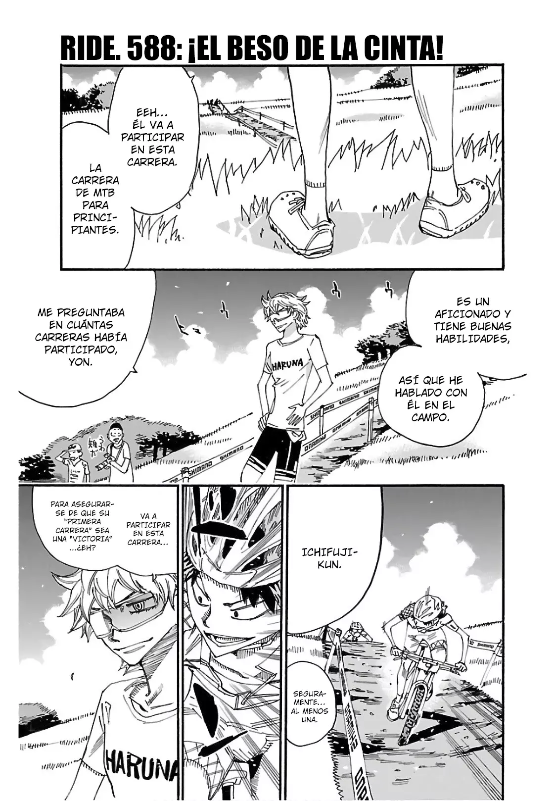 Yowamushi Pedal Capitulo 588: ¡El beso de la cinta! página 8
