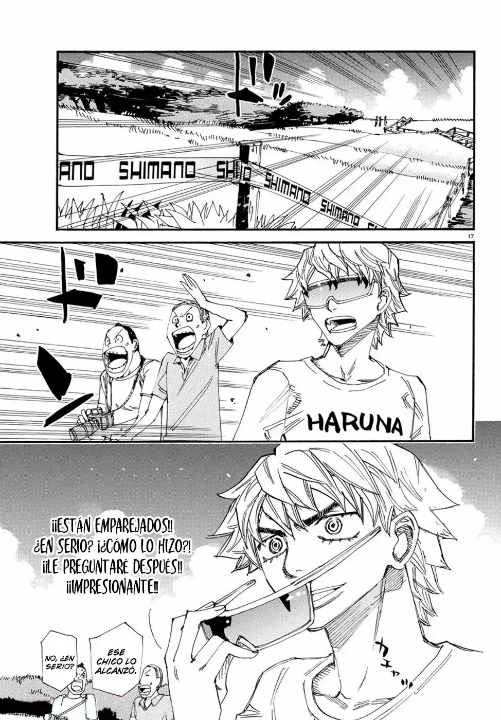 Yowamushi Pedal Capitulo 590: Canción. página 16