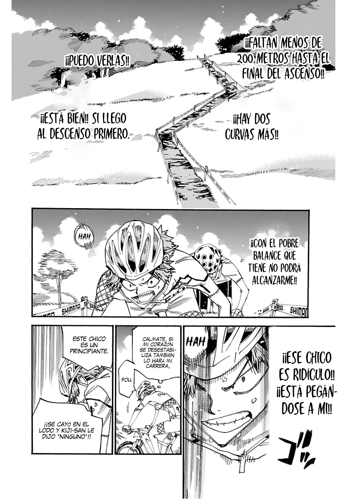 Yowamushi Pedal Capitulo 590: Canción. página 8