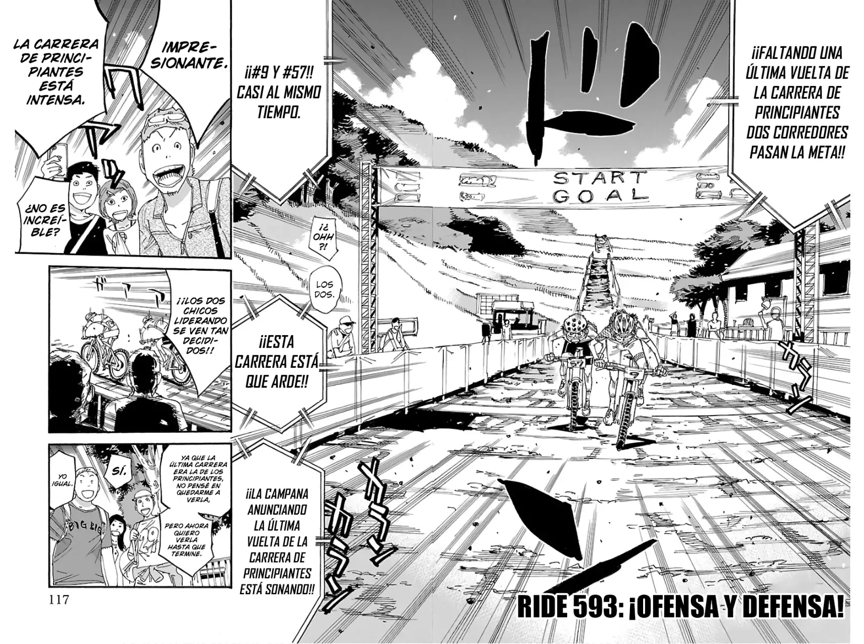 Yowamushi Pedal Capitulo 593: Ataque y defensa página 3
