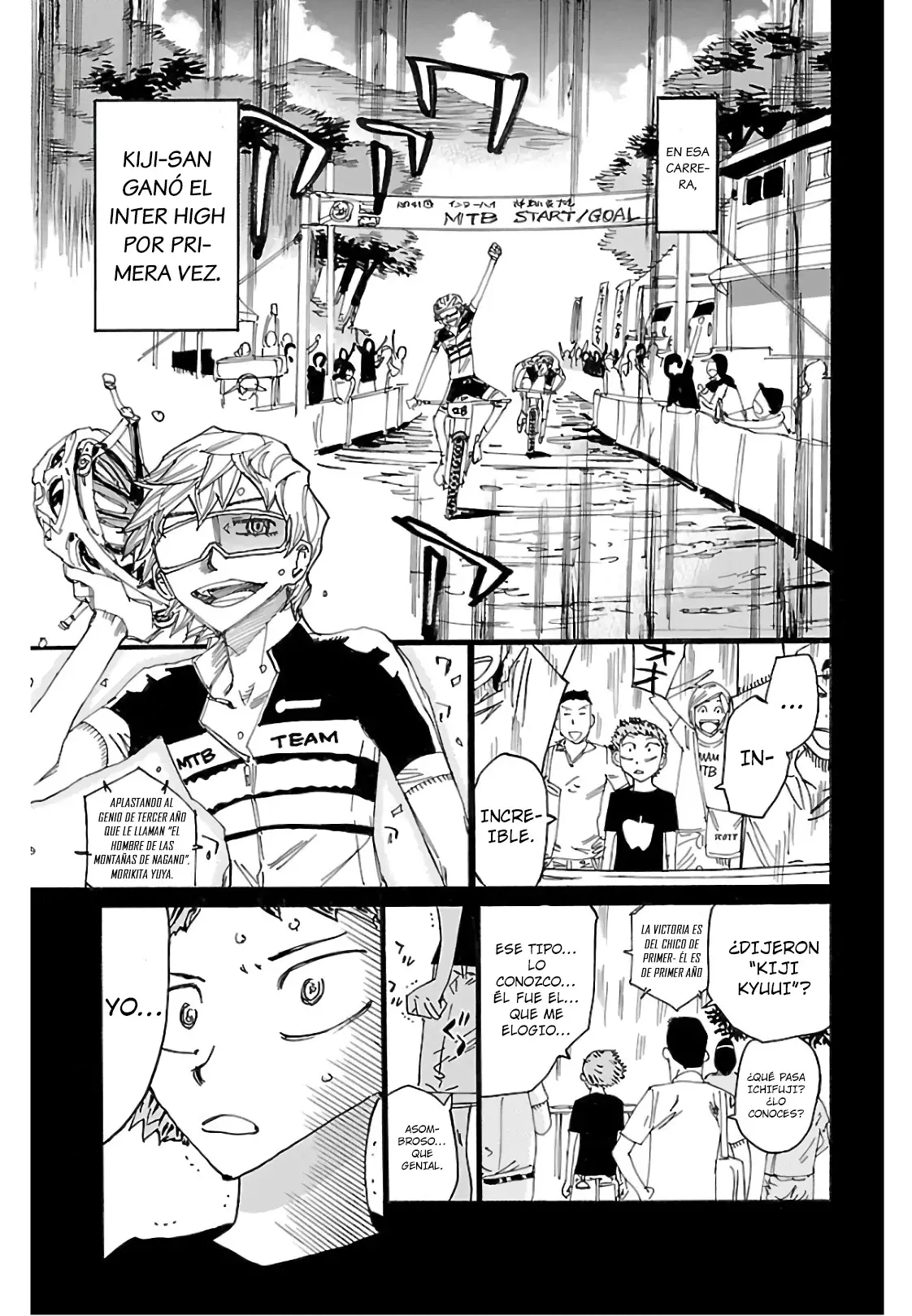 Yowamushi Pedal Capitulo 595: Una brecha suficiente. página 14