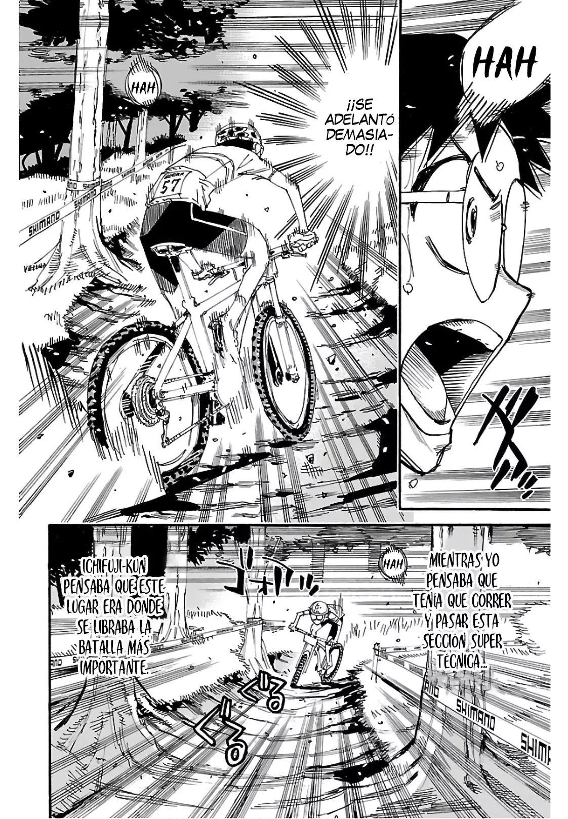 Yowamushi Pedal Capitulo 595: Una brecha suficiente. página 8