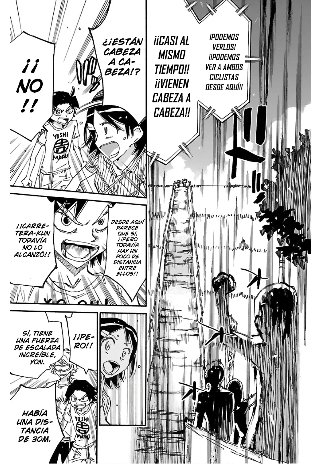 Yowamushi Pedal Capitulo 599: ¡¡Una brecha de 30m!! página 12