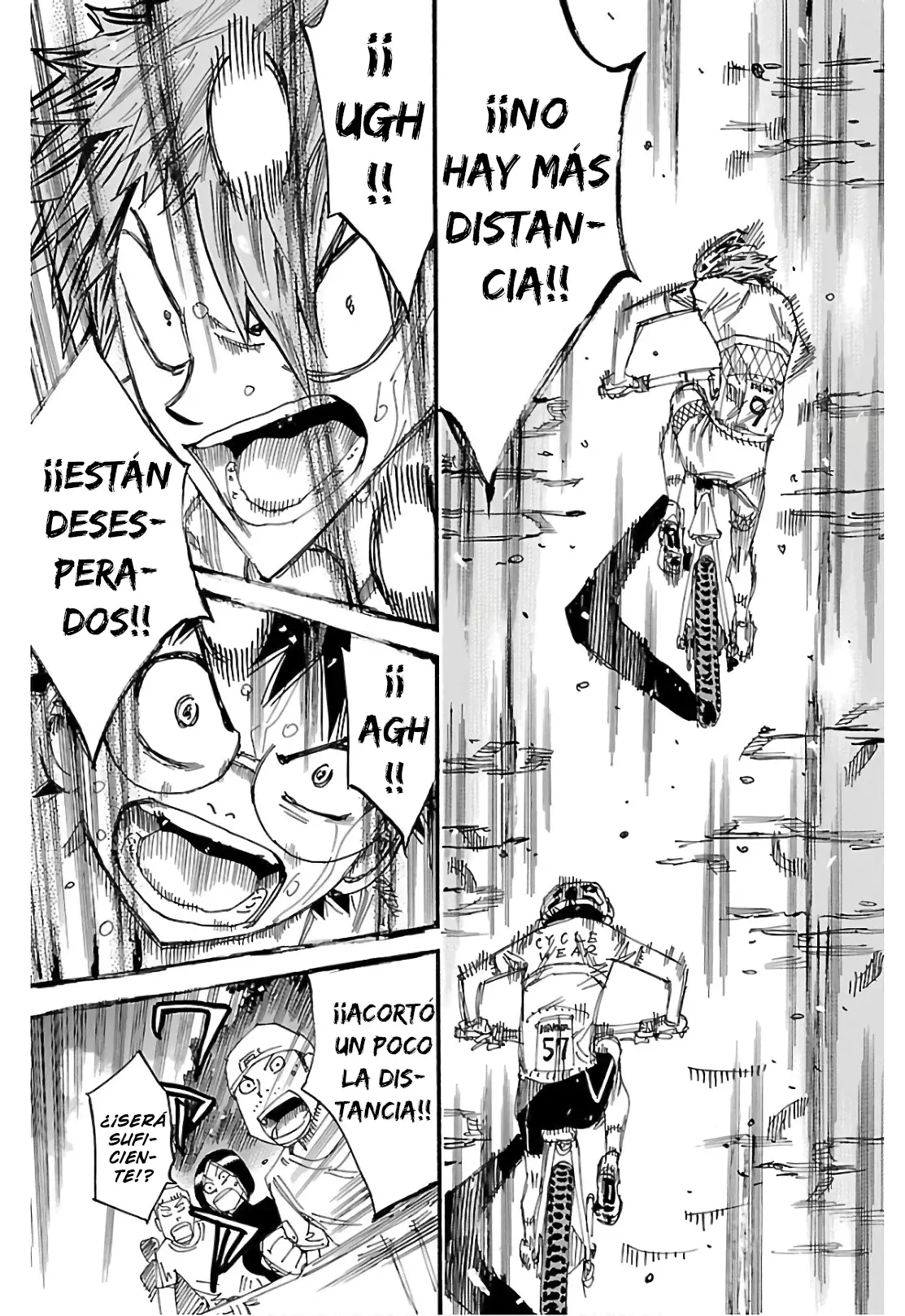 Yowamushi Pedal Capitulo 600: ¡¡Ruedas saltando hacia la línea de meta!! página 8