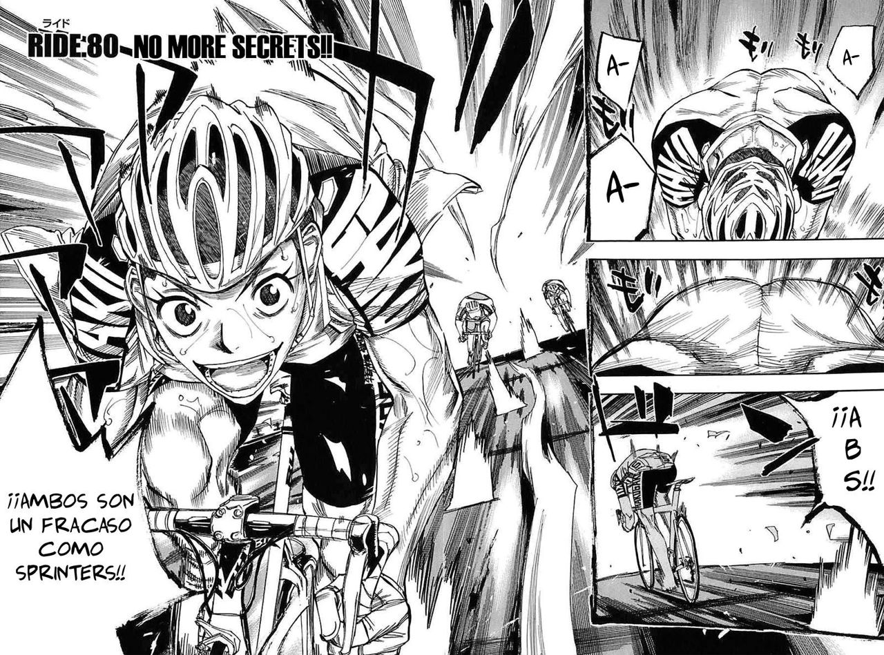 Yowamushi Pedal Capitulo 80: ¡¡NO MÁS SECRETOS!! página 4
