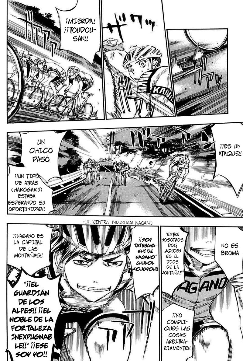 Yowamushi Pedal Capitulo 91: EL DIOS DE LA MONTAÑA TOUDOU página 10