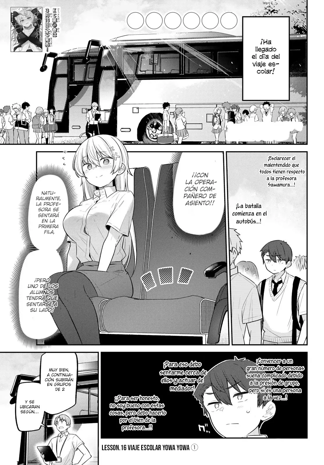 Yowayowa Sensei Capitulo 16: Viaje Escolar Yowa Yowa página 2
