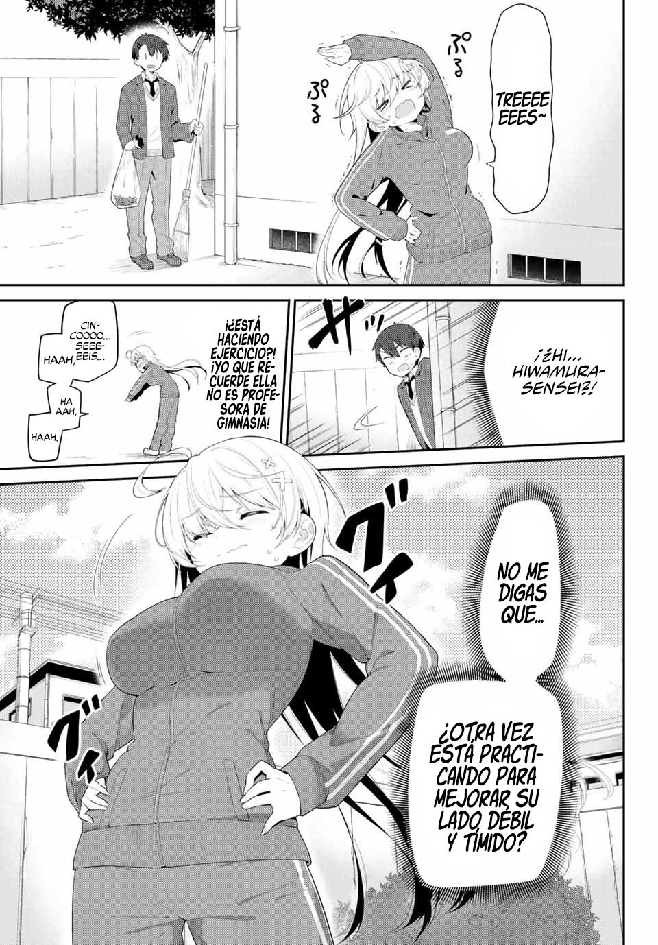 Yowayowa Sensei Capitulo 2: Débil y Tímida Detrás de la Escuela página 6