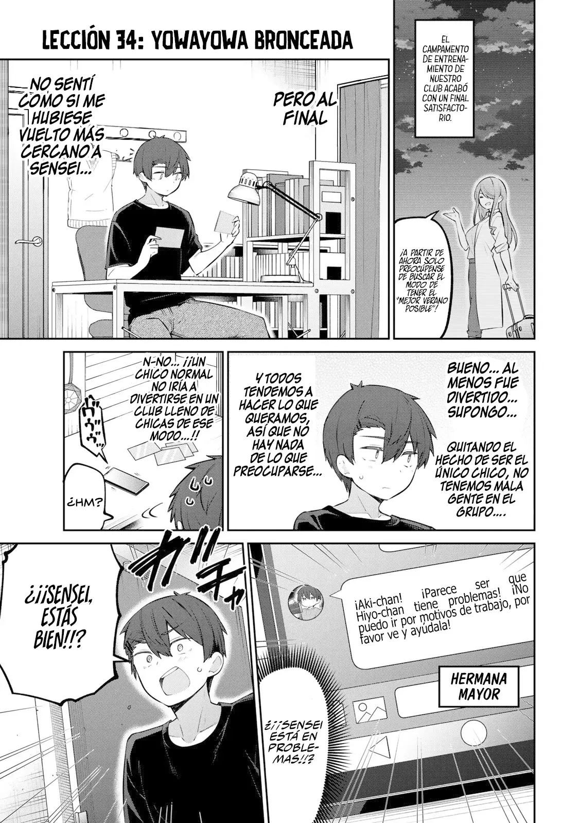 Yowayowa Sensei Capitulo 34 página 2