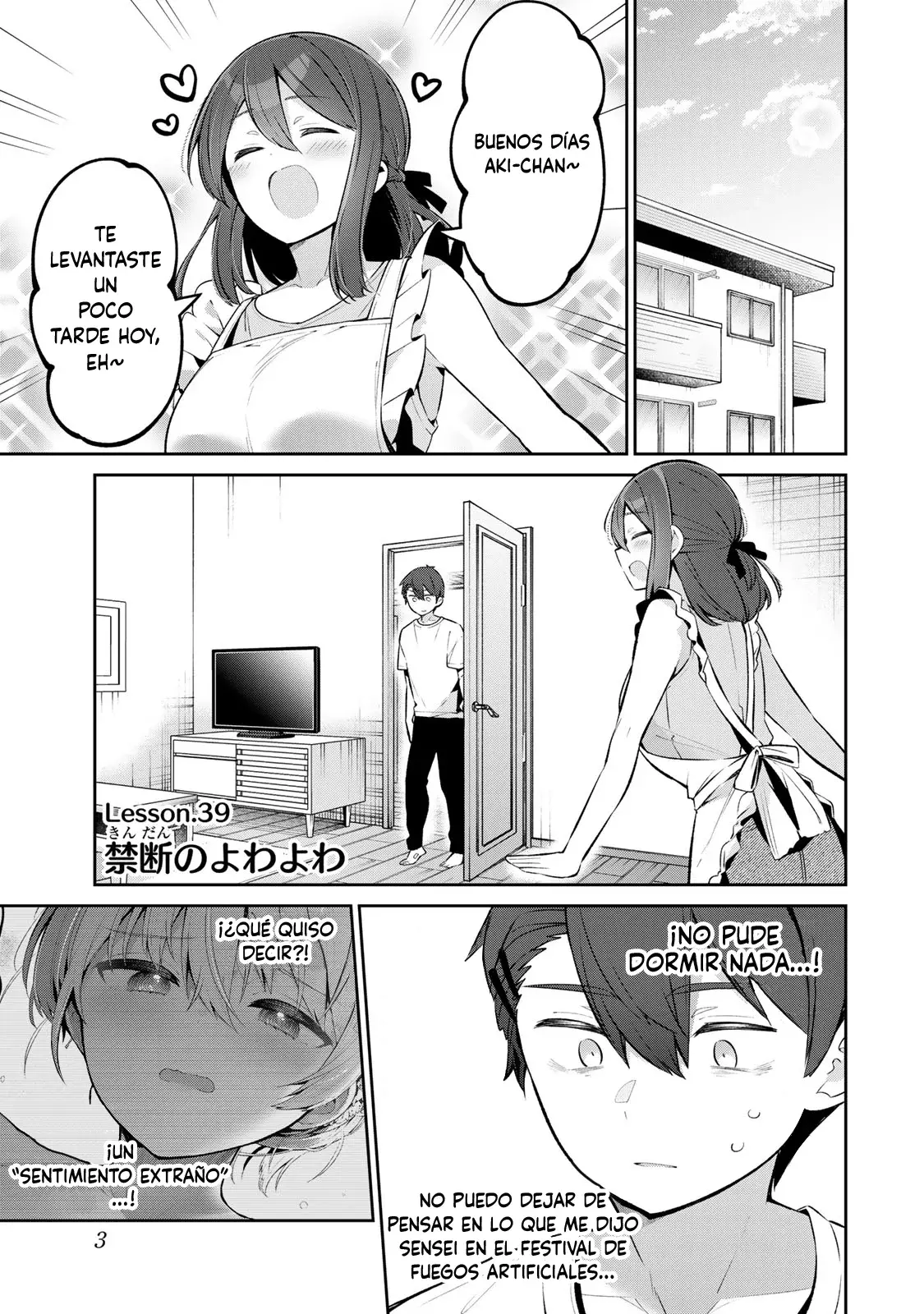 Yowayowa Sensei Capitulo 39 página 3