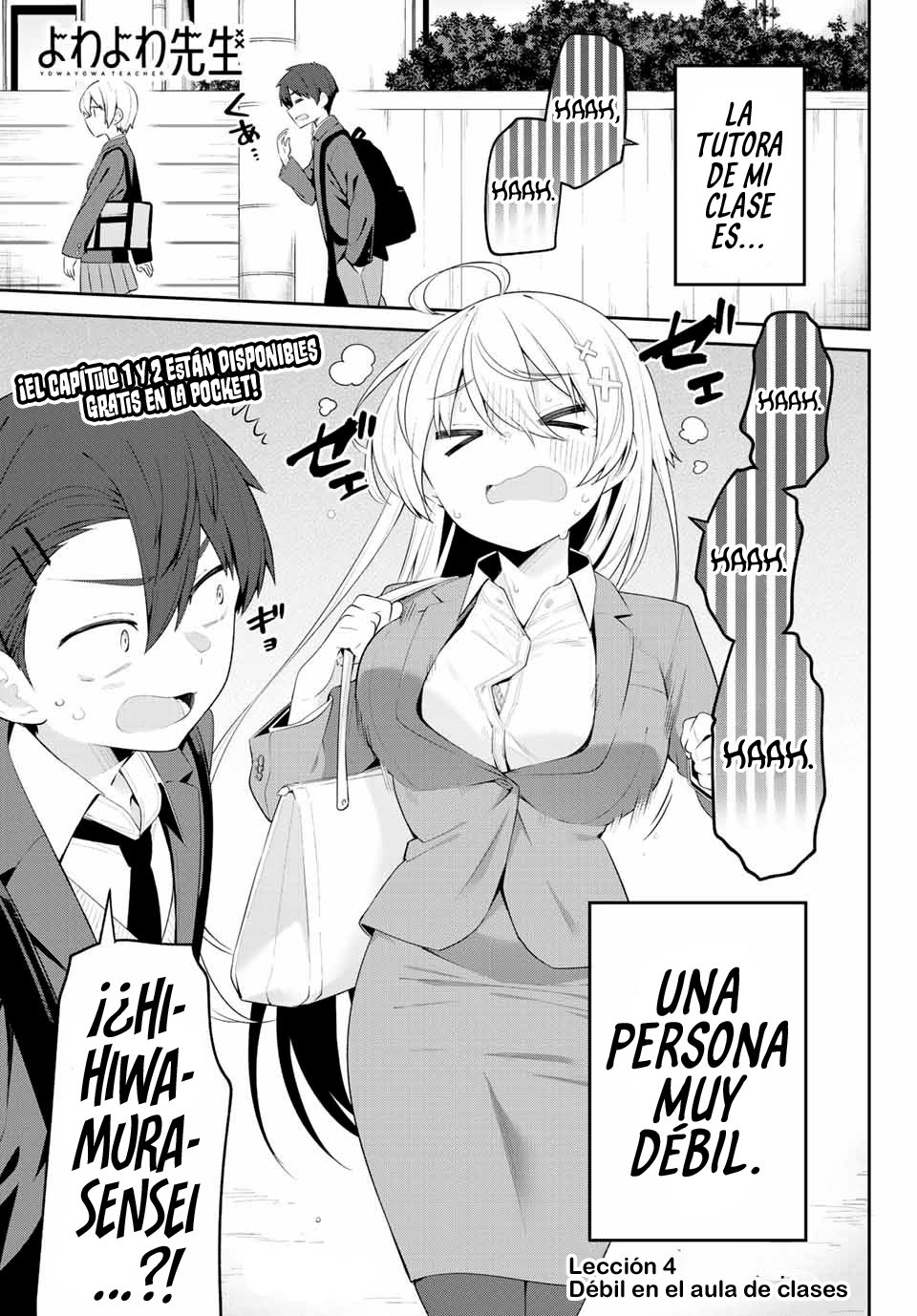 Yowayowa Sensei Capitulo 4 página 2