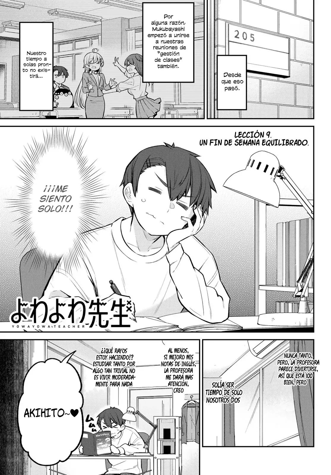 Yowayowa Sensei Capitulo 9 página 2