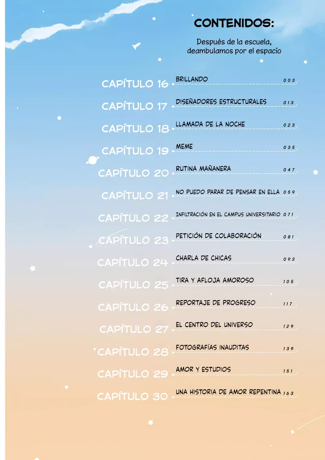 Después de la escuela, deambulamos por el espacio Capitulo 30.5: Vol.2 y extras página 3