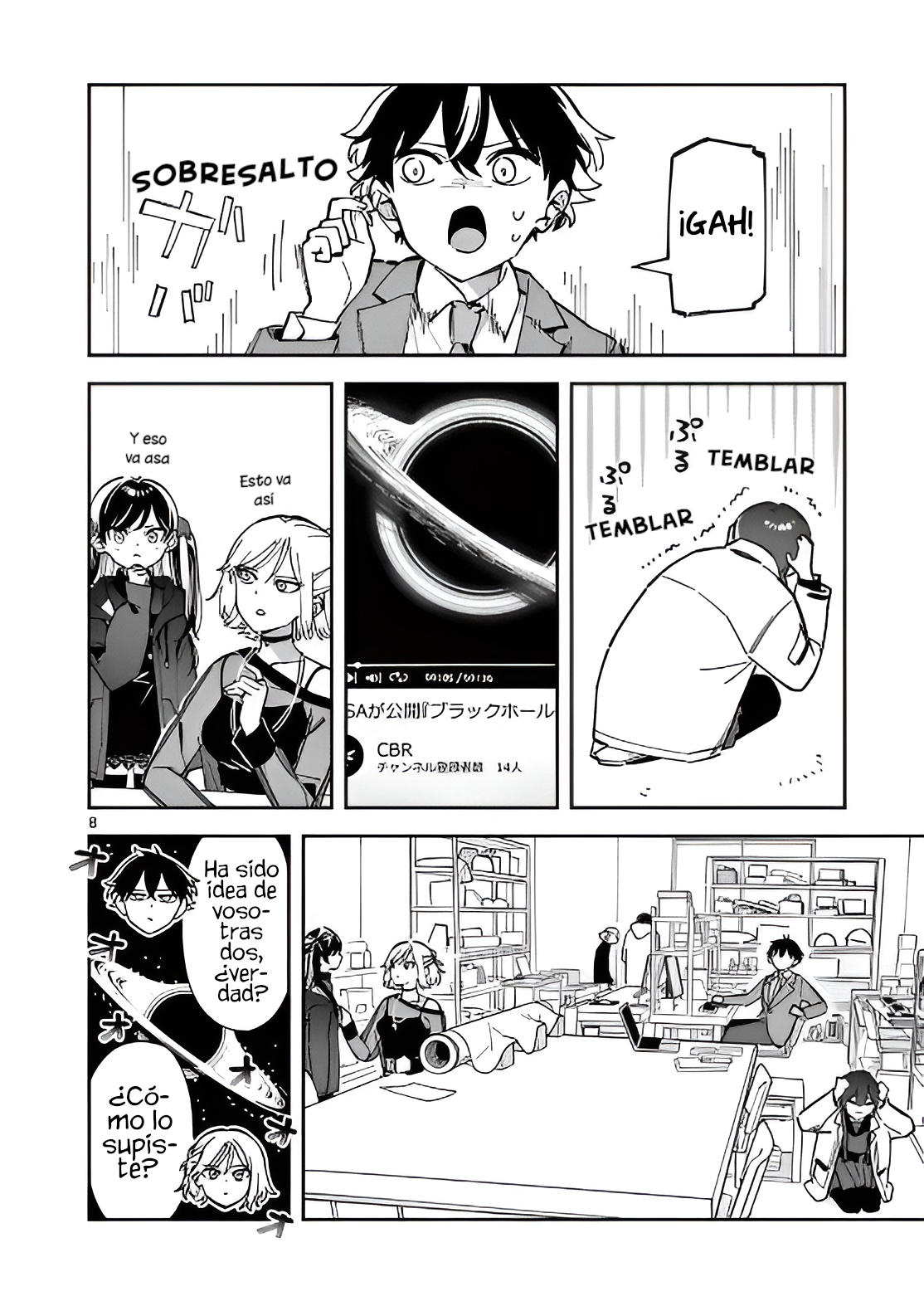 Después de la escuela, deambulamos por el espacio Capitulo 7: Relajante página 8