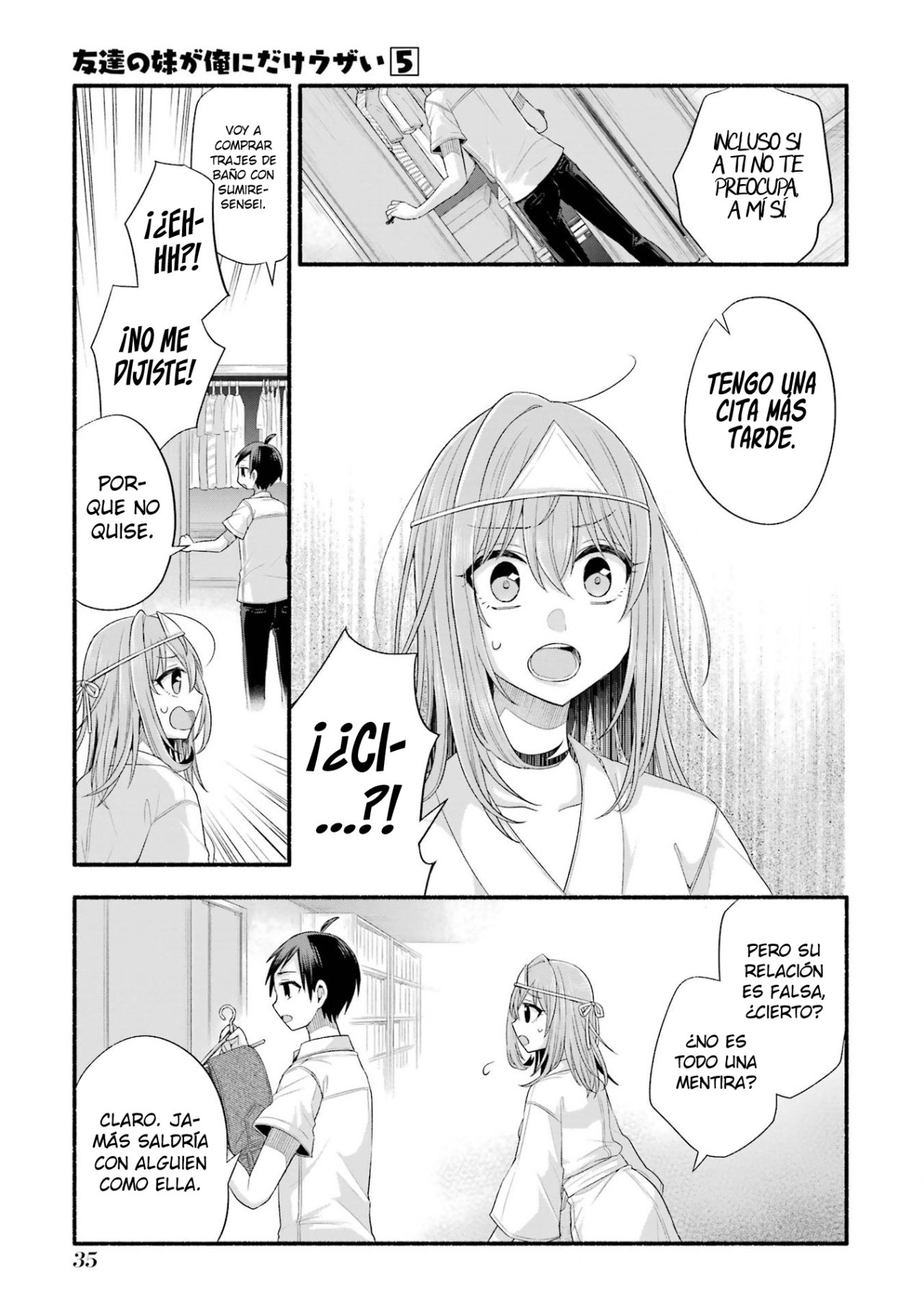Tomodachi no Imouto ga Ore ni Dake Uzai Capitulo 21: La hermana menor de mi amiga solo me da miedo a mi. página 35