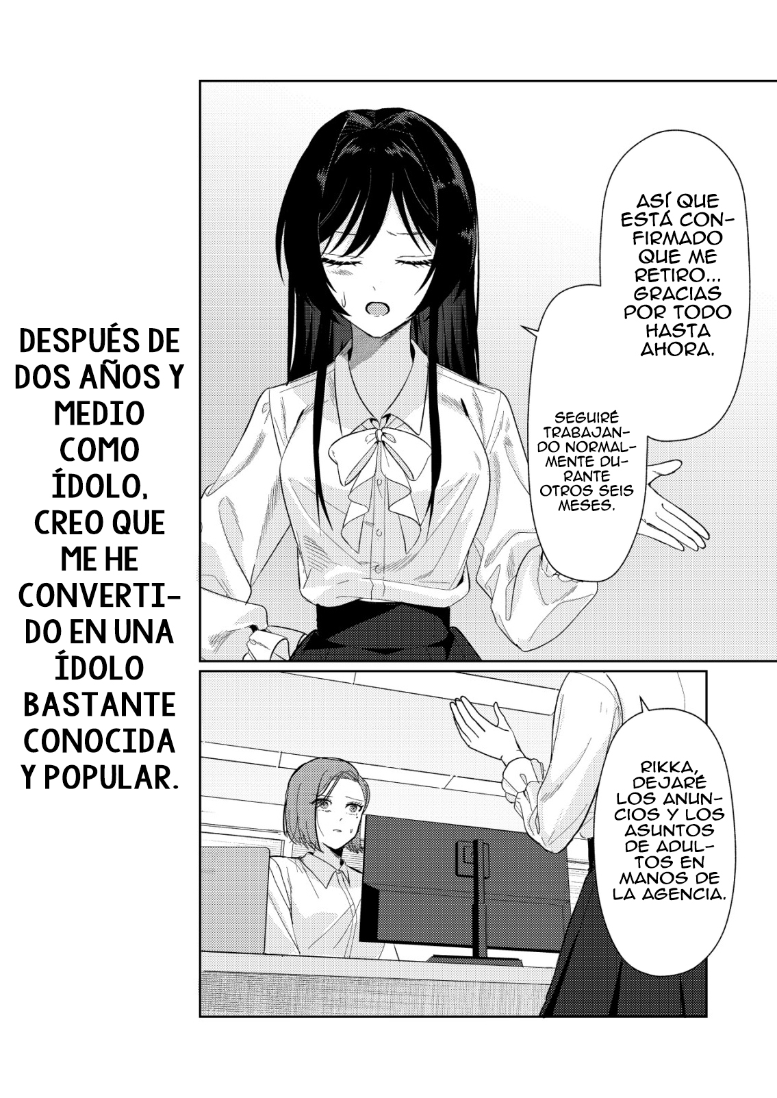 Hyougakei Idol no Manager o Shiteimasu ga, Mou Genkai desu Capitulo 2 página 14