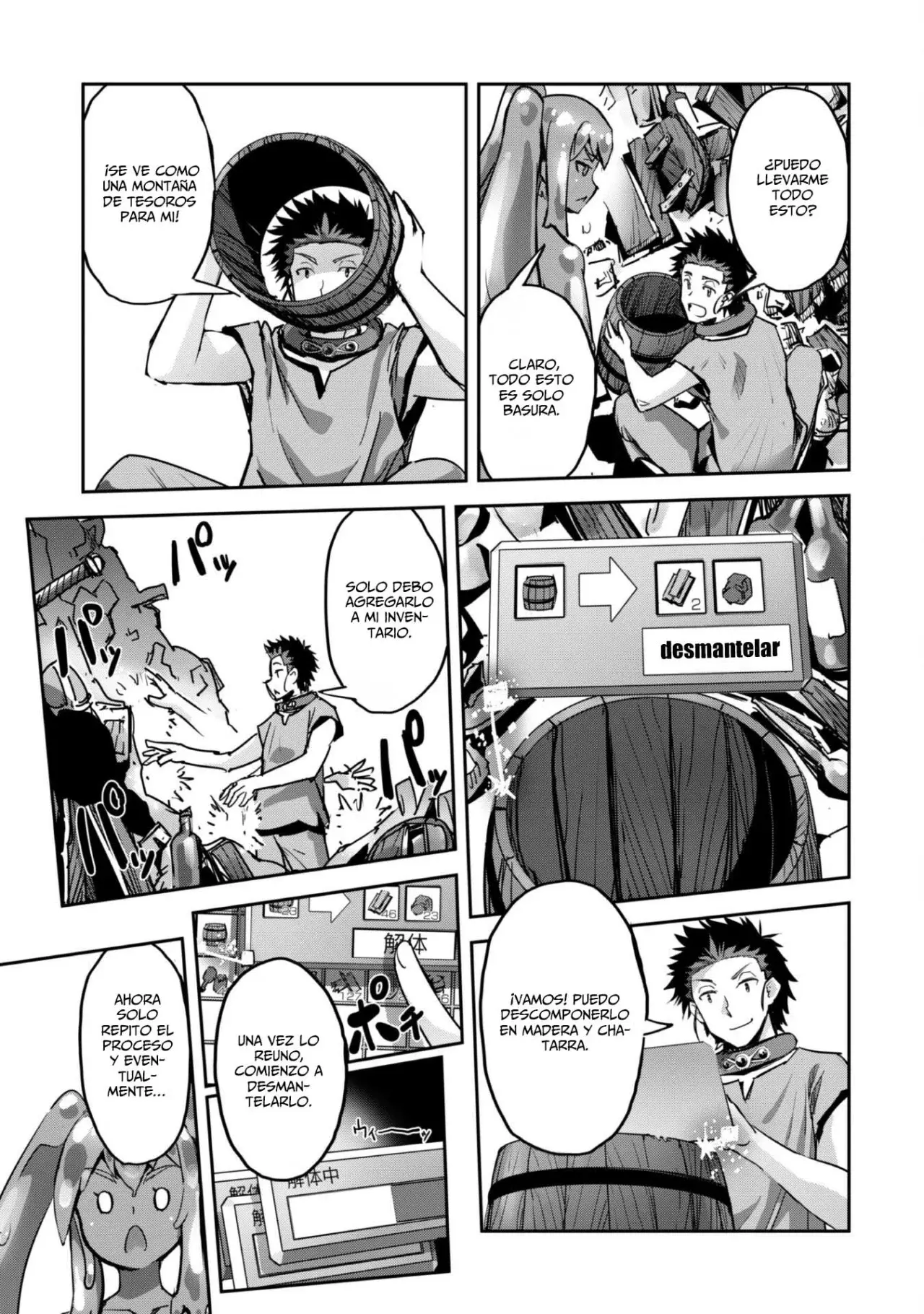 Goshujinsama to Yuku Isekai Survival! Capitulo 45: mucho texto página 34