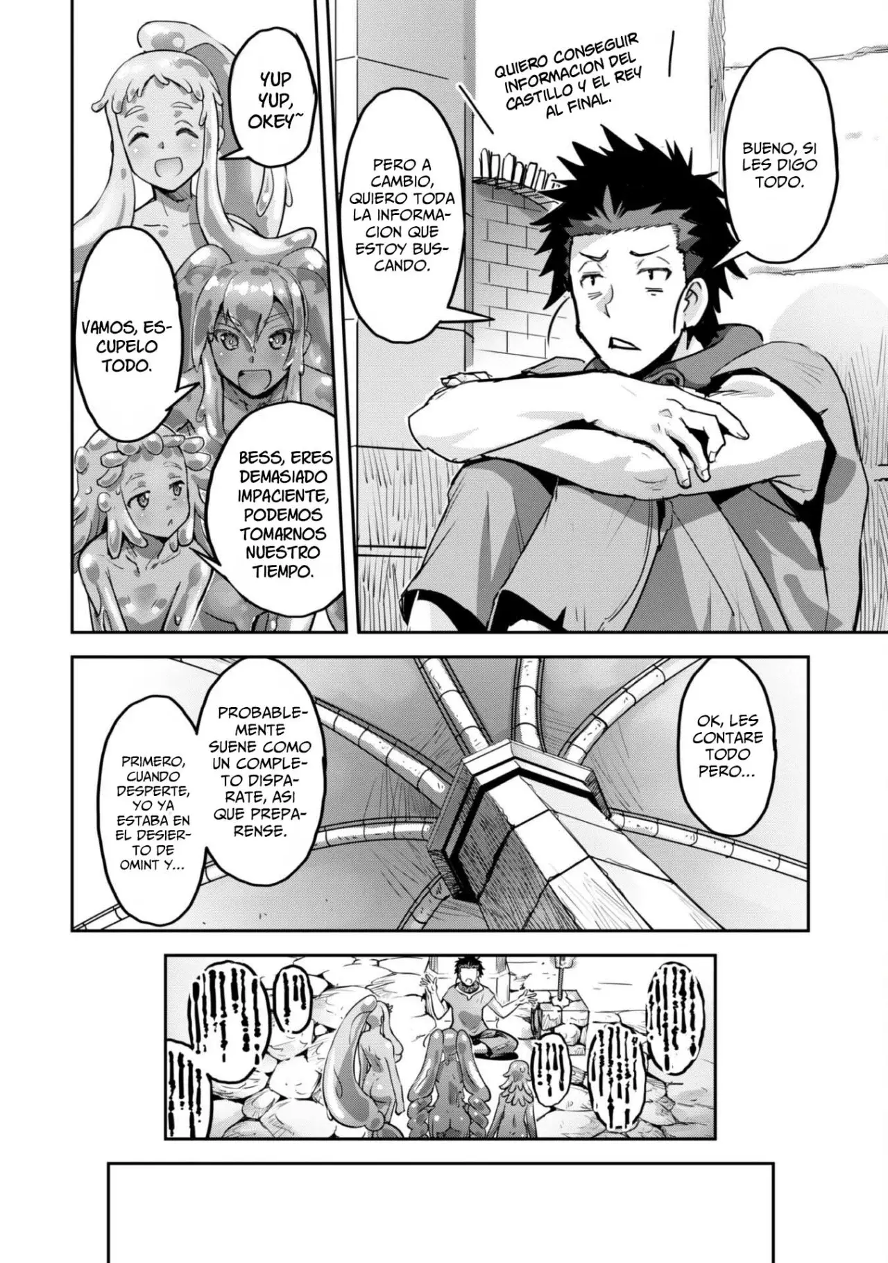 Goshujinsama to Yuku Isekai Survival! Capitulo 45: mucho texto página 9