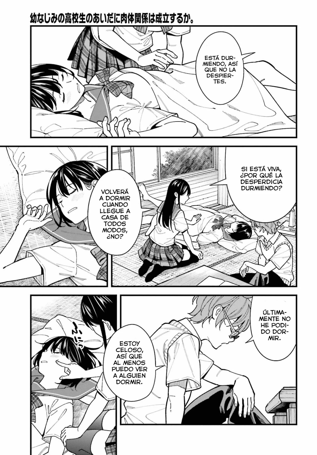 Are physical relationships posible between childhood friends of high school students? Capitulo 1 página 16