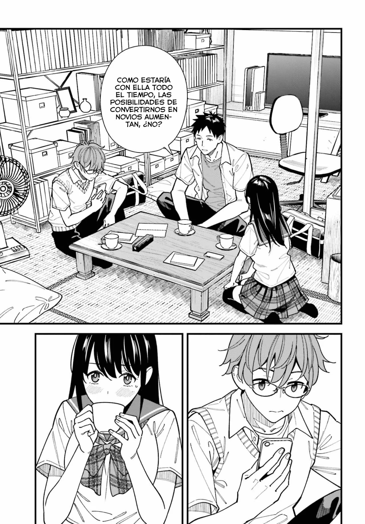 Are physical relationships posible between childhood friends of high school students? Capitulo 1 página 30