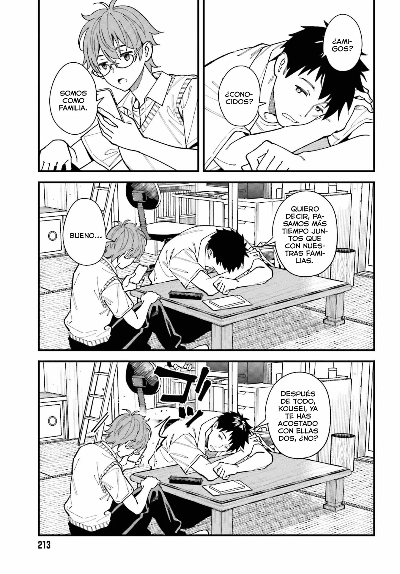 Are physical relationships posible between childhood friends of high school students? Capitulo 1 página 34