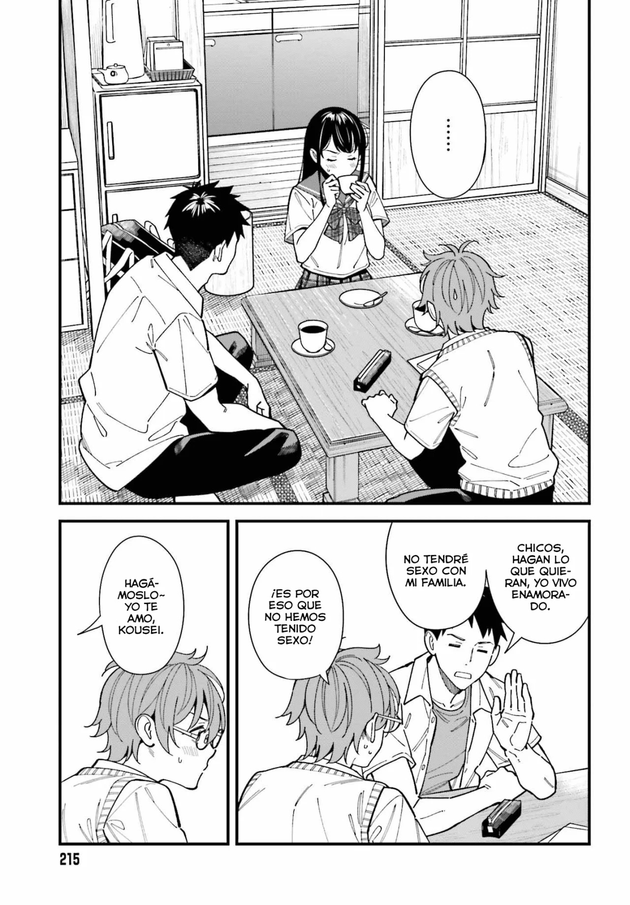 Are physical relationships posible between childhood friends of high school students? Capitulo 1 página 36