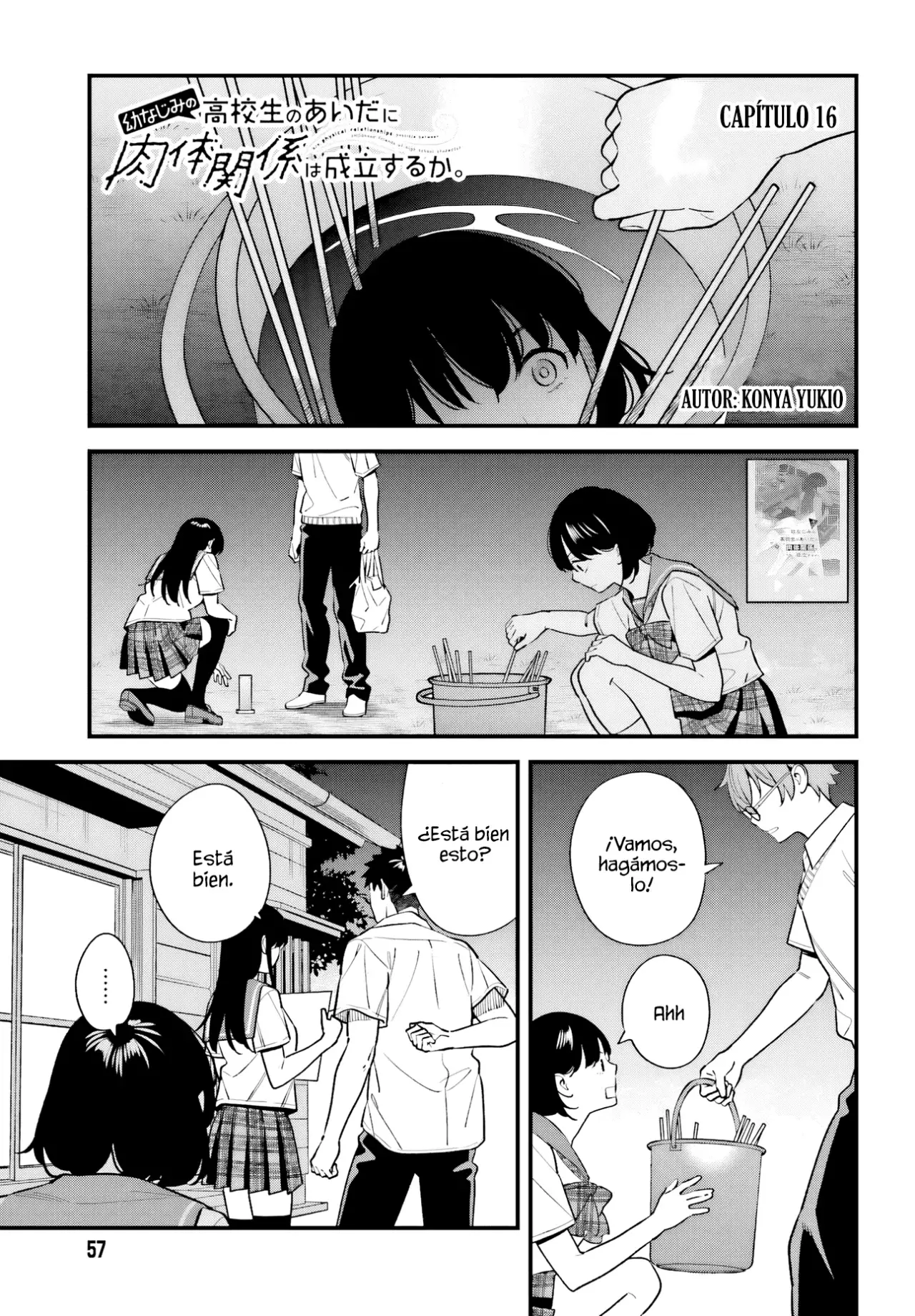 Are physical relationships posible between childhood friends of high school students? Capitulo 16 página 3