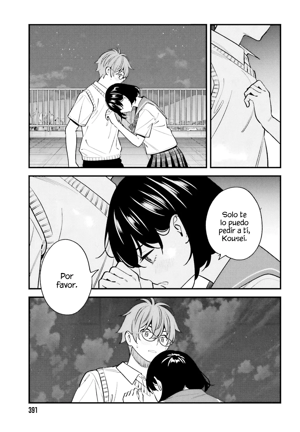 Are physical relationships posible between childhood friends of high school students? Capitulo 17 página 37