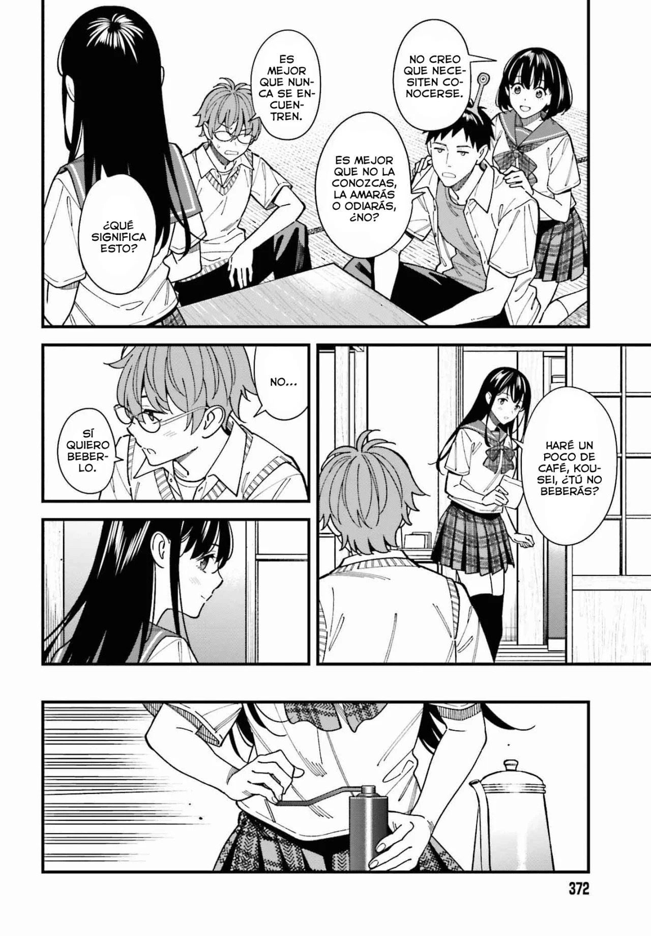 Are physical relationships posible between childhood friends of high school students? Capitulo 2 página 23