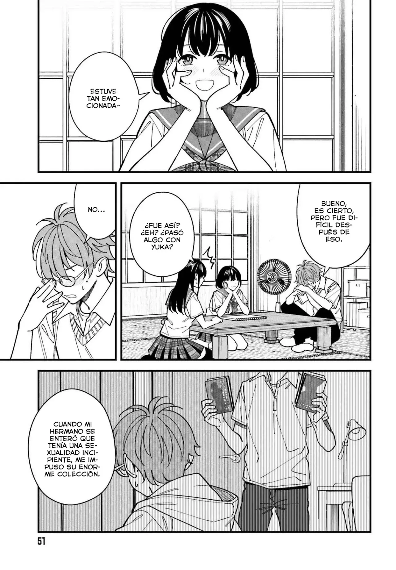Are physical relationships posible between childhood friends of high school students? Capitulo 4 página 16