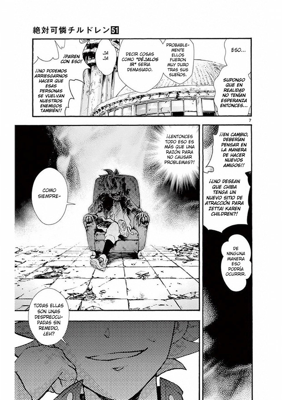 Zettai Karen Children Capitulo 496 página 7