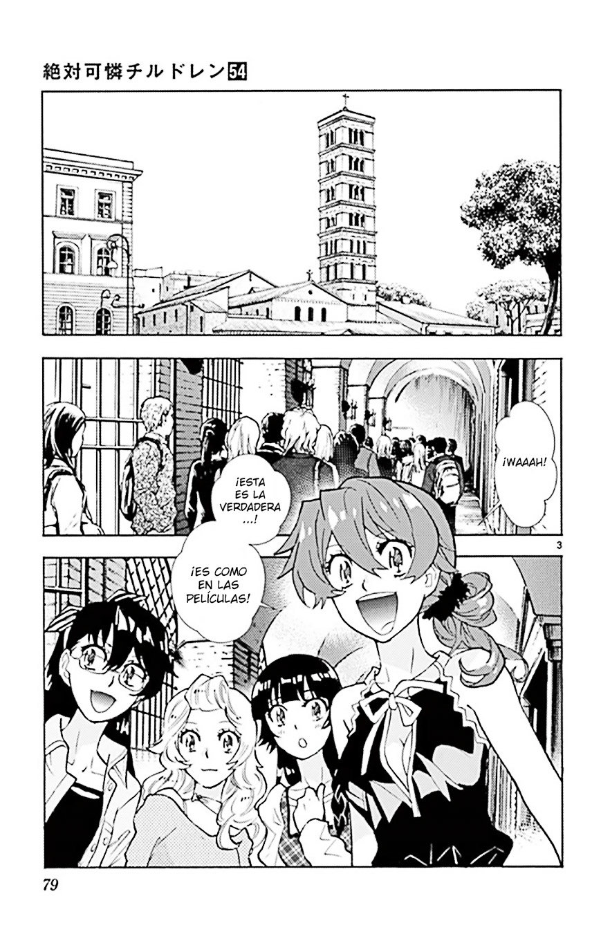 Zettai Karen Children Capitulo 521: Hermanos Obscuros (1) página 3