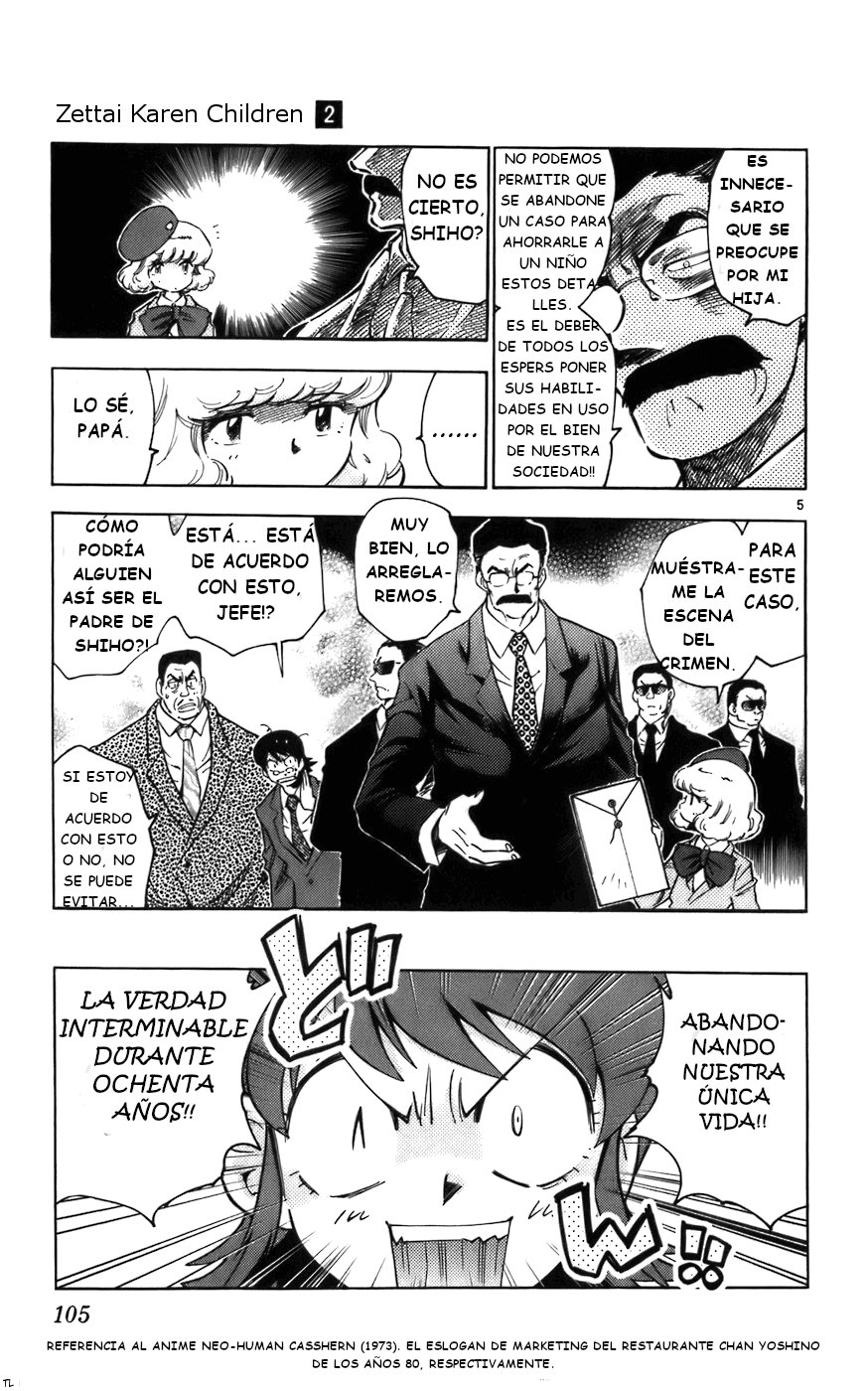 Zettai Karen Children Capitulo 8: Rastro de investigación del gran toque. página 5