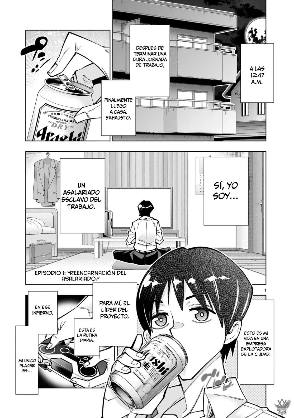 Kizuitara Musou Game No Akuyaku Shougun Datta Ken. ~Hametsu Route Wa Bucchikowasu~ Capitulo 1: Reencarnación del Asalariado. página 3