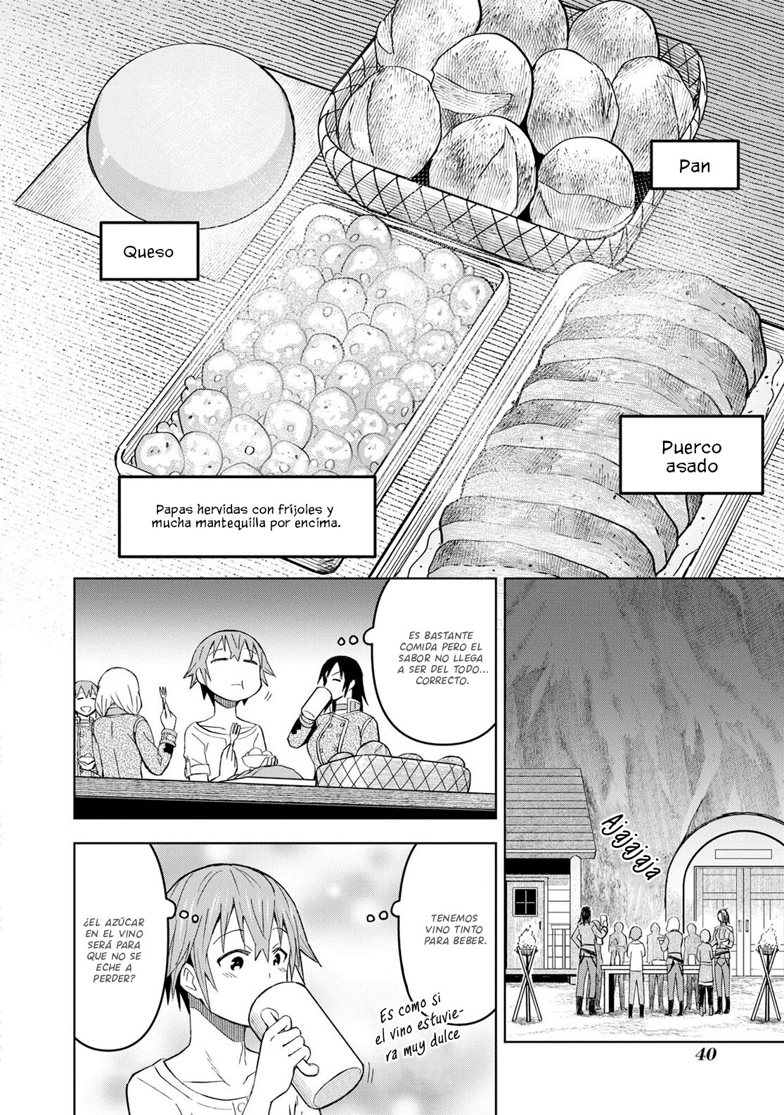 Dungeon Tou de Yadoya o Yarou! Souzou Mahou o Moratta Ore no Hosoude Hanjouki Capitulo 20: La noche donde Shiro se descontrola... página 11
