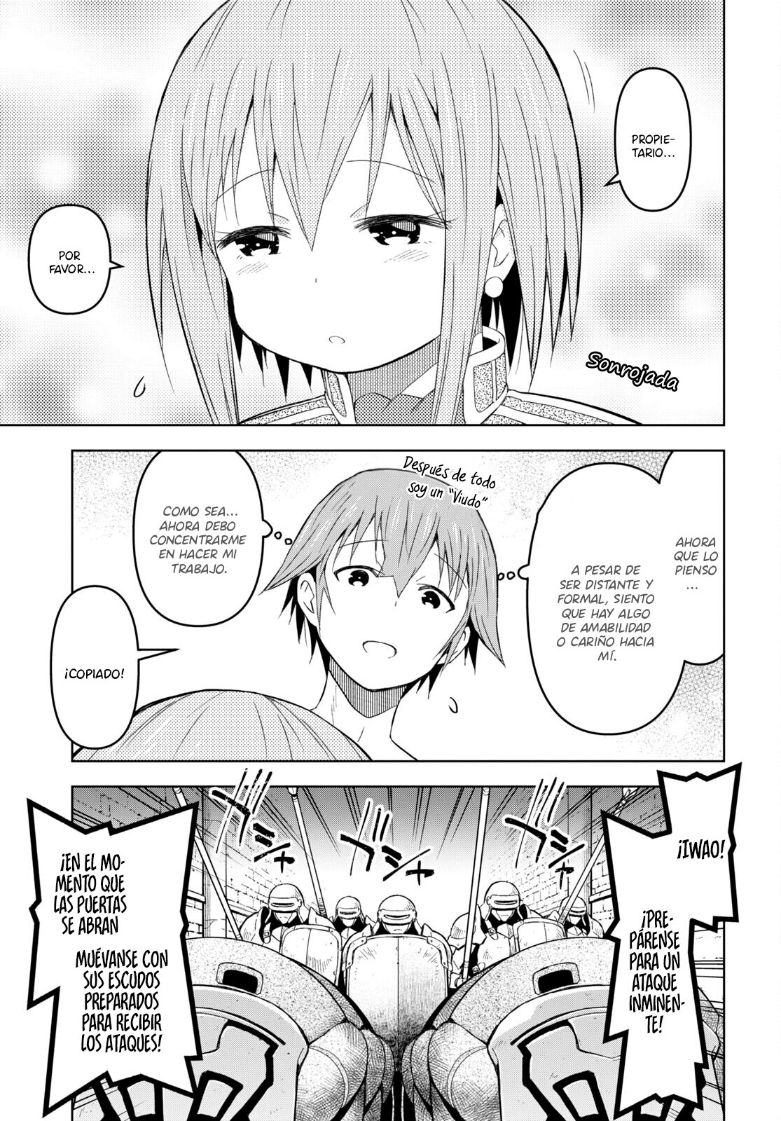 Dungeon Tou de Yadoya o Yarou! Souzou Mahou o Moratta Ore no Hosoude Hanjouki Capitulo 21: ¿Como se procede luego de una noche así? página 18