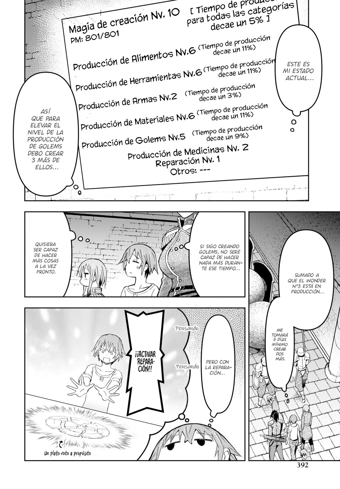 Dungeon Tou de Yadoya o Yarou! Souzou Mahou o Moratta Ore no Hosoude Hanjouki Capitulo 21: ¿Como se procede luego de una noche así? página 25